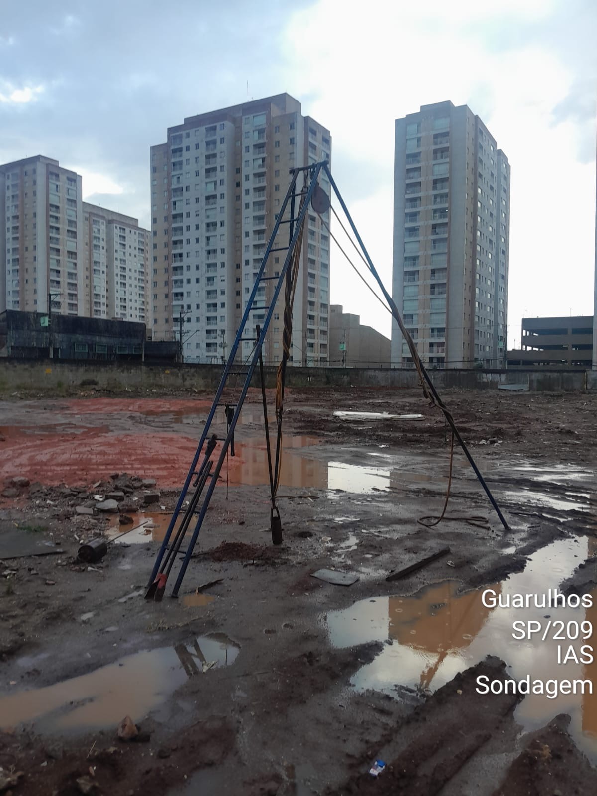 Estrutura de sondagem em Guarulhos